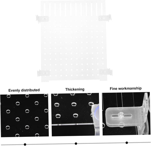 Fish Tank Board Fish Tank Separator 10 Gallon Fish Tank Betta Fish Tank with Divider Flapper Accessories Portable Fish Tank Divider Acrylic Decora...