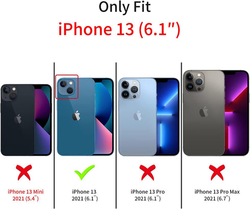 Ownest Compatible with iPhone 13 Case for Clear Frosted PC Back 3D Floral Girls Woman and Soft TPU Bumper Protective Silicone Slim Shockproof Case...