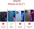 Ownest Compatible with iPhone 13 Case for Clear Frosted PC Back 3D Floral Girls Woman and Soft TPU Bumper Protective Silicone Slim Shockproof Case...