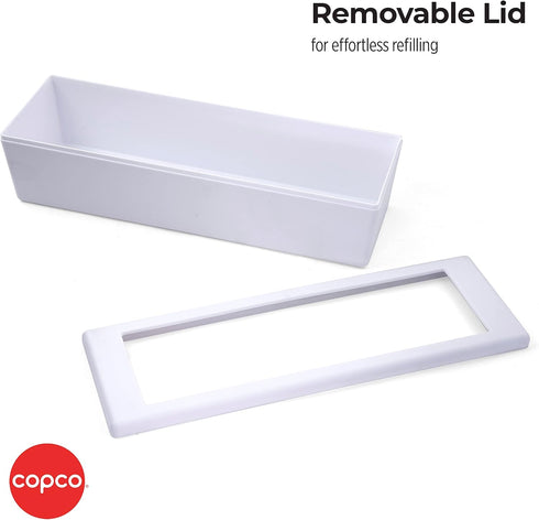 Copco Storage Bag Organizer, 11.6 L x 3.9 W x 2.8 H inches, white...