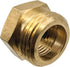 2 Pack Brass Garden Hose Adapter Fitting, 1/2” NPT Female Threads and 3/4" GHT Male Connector, shower pipe arm handshower, Heavy-Duty High-Pressur...