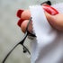 Eyeglasses Cleaning Cloth Glasses Cloths Bulk (5.5"x5.5", White, 100 pcs, No logo) for Eyeglasses, Lenses, Phones, Screens, Camera, Silverware, De...