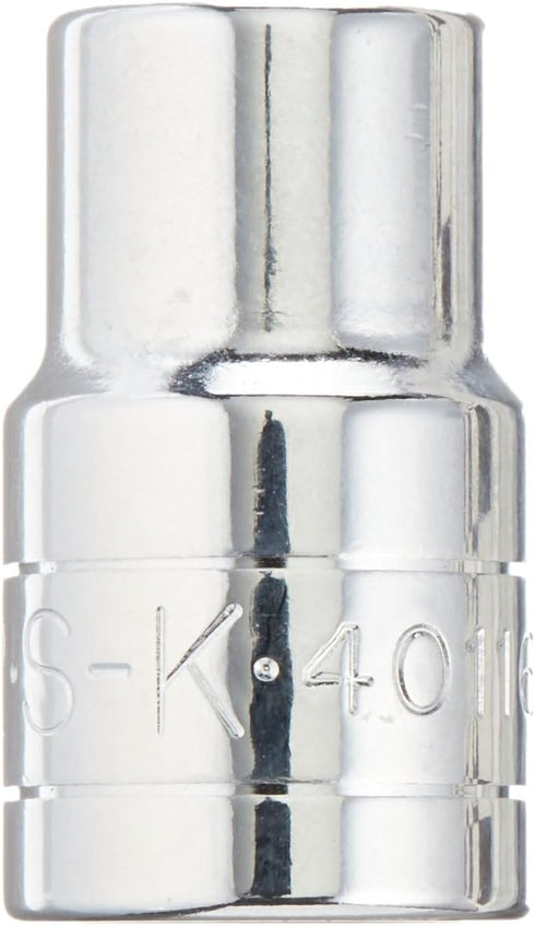 SK Tools USA 1/2" Drive, 1/2", 6 Point, Standard Chrome Socket | 40116...