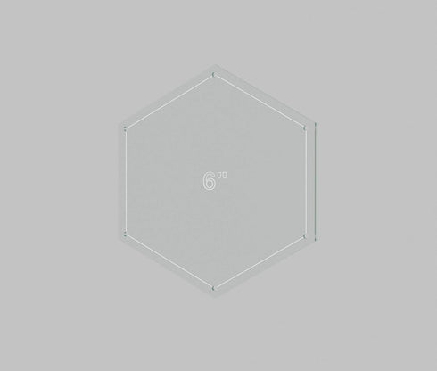 Hexagon Quilting Template Set - 6" with 1/4" Seam Allowance - Durable Acrylic Templates for Quilting, Patchwork, Crafting, & Sewing Projects - Cle...