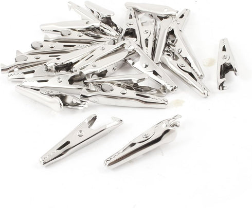 Honbay 25Pcs Silver Tone Alligator Clips Test Lead Crocodile Clamps...