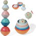 Stacking Cups Toys, Baby Bath Stacking Toy with Baby Rattle for Toddlers 1-3, Infant Montessori Toys for Babies 6-12 Months, 8 Pcs with Numbers, E...