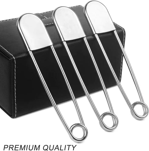 10 PCS127mm/5 Inch Heavy Duty Jumbo Safety Pins Premium Stainless Steel Silver Safety Pins for Laundry, Blanket, Key Rings, Outdoor Gear...