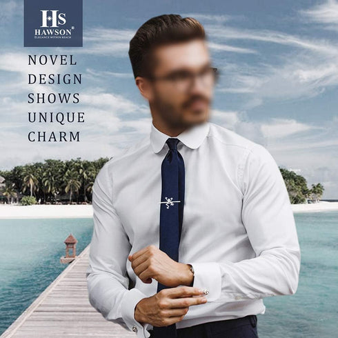 Silver 2 inch Tie Bar Clip for Men Animal Skinny Tie Clips for Necktie Daily Life with Gift Box...