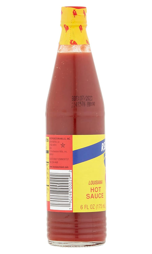 Louisiana Brand Red Rooster Hot Sauce, Made from Aged Peppers & Distilled Vinegar (6 Fl Oz (Pack of 6))...