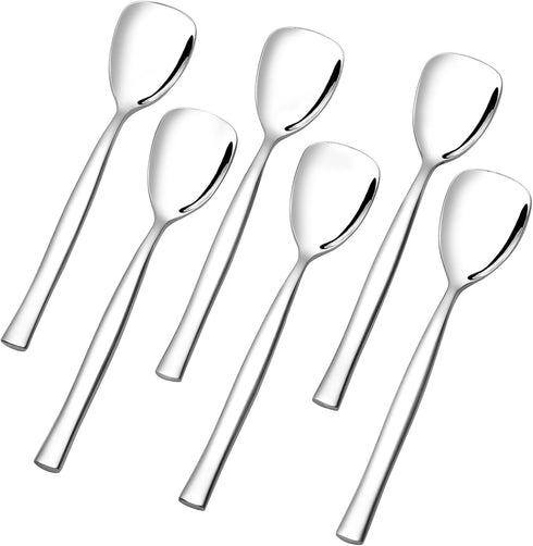 12 Pieces Stainless Steel Dessert Ice Cream Spoons, Shovel Ice Cream Spoon, 5.55 Inch...