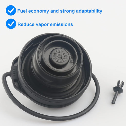 Gas Cap, Fuel Cap with Strap Clip Replace 99620124103, 996 201 241 03 Compatible with Porsche 986 987 996 997 - Compatible with Boxster 1997-2012,...