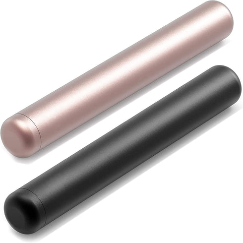 Airtight Storage Tube 2-Pack - Portable Travel Preserve Container Metal Tube | Premium Holder | Leak-Proof Waterproof Case (Rose-Gold and Black).....
