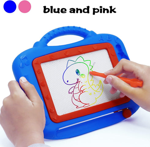 Magnetic Drawing Board for Toddlers,2 Pack Travel Size Toddler Toys Color Sketch Graffiti Board and Erasable Sketching Pad,Holiday Birthday Gifts ...