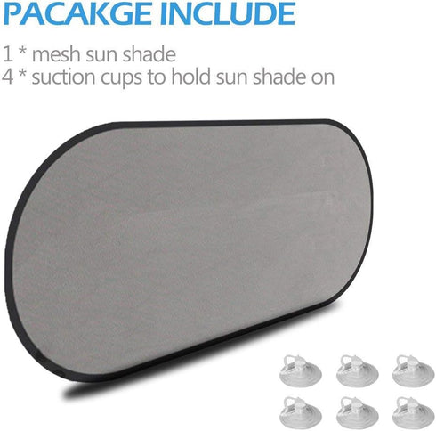 Rear Window Sunshade?2win2buy Car Sun Protector Maximum UV Protector for Rear Facing Car Seats, Passengers & Pets with Suction Cups Fit Most of Ve...