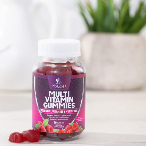 Multivitamin Gummies, Extra Strength Daily Multi Vitamin Gummy for Women & Men with Vitamins A, C, D, E, B6, B12, Zinc & Antioxidants Supplement f...