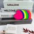 Transparent Sticky Notes Set, 600 Sheets 12 Pads Clear Sticky Notes for annotating Message Reminder, Colorful Translucent Self-Sticky Note (3" x 3...