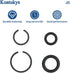 5 Sets 3/8" and 5 Sets 1/2" Impact Retaining Ring Wrench Socket Clip with O-Ring Fits Replacement Milwaukee/Pneumatic Type Impact Wrench Square Dr...