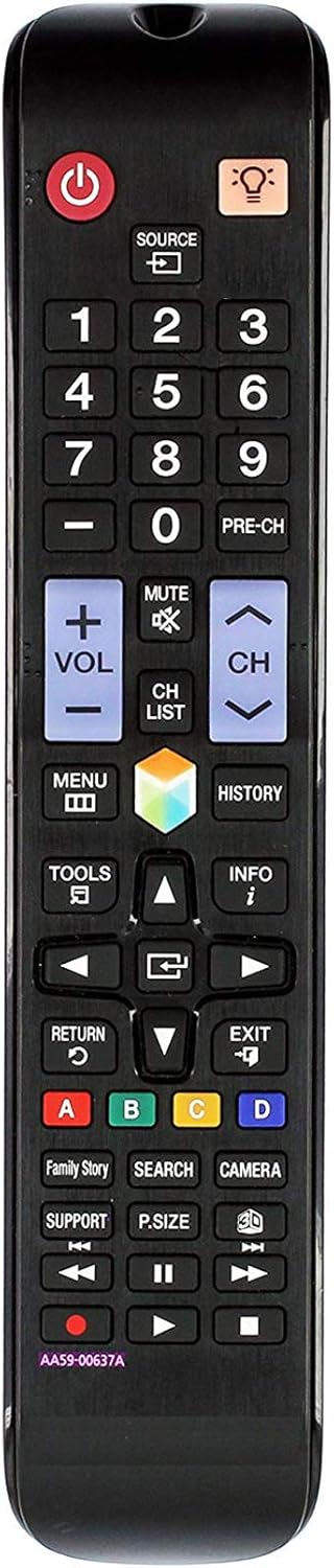 AA59-00637A sub AA59-00638A BN59-00857A Replaced Remote Fit for Samsung LED TV PN51E8000 PN60E8000 TM1250B TM1290 UN46ES7500 UN46ES8000 UN55ES7500...