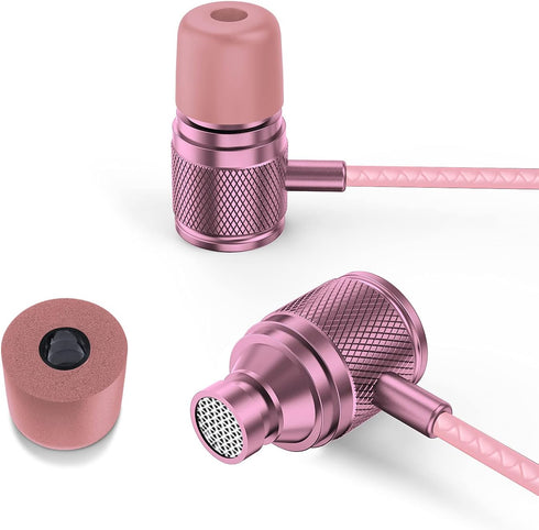 LUDOS ULTRA Wired Earbuds in-Ear Headphones, 5 Years Warranty, Earphones with Microphone, Noise Isolating Ear Buds, Memory Foam for iPhone, Samsun...