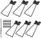6 Pcs Easel Back, 4.33" Iron Picture Frame Easel Back - Reliable Photo Frame Stand with Screws & Screwsdriver for Crafts and Art Frames (Black)...