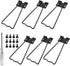 6 Pcs Easel Back, 4.33" Iron Picture Frame Easel Back - Reliable Photo Frame Stand with Screws & Screwsdriver for Crafts and Art Frames (Black)...