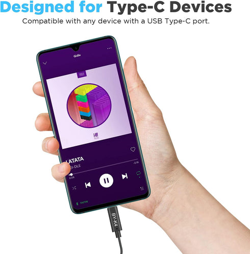BOYA by-K4 3.5mm TRS (Female) to Type-C (Male) Audio Adapter...