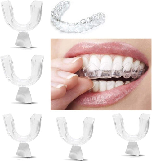 5 Pieces Teeth Whitening Trays Whitening Teeth Trays Whitener Mouth Guard Care Oral Hygiene Bleaching Tooth Tool...