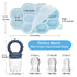 Silicone Baby Fruit Food Feeder, 2 Pack Freezer Tray with lid for Batch Prep,Introduce New Foods, Breastmilk Popsicle Molds, Silicone Teething Toy...