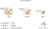 Floral Gold Metal Shank Buttons - 12 Pcs - 3 Size Options - Luxury Floral Round Wave Metal Shank Buttons for Men Women Blazer Coat Uniform Shirt S...