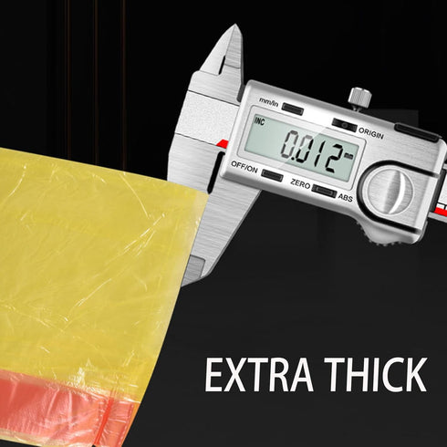 Small Garbage Bags for Bathroom, Kitchen Trash Bags Drawstring Unscented Yellow 4 Gal Clear Trash Can Liner...