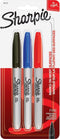 Sharpie 30173PP Permanent Marker, Fine Point, 3/PK, Assorted...