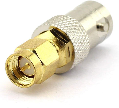 Saide 2-Pack BNC Female to SMA Male RF Coaxial Adapter BNC to SMA Coax Jack Connector...