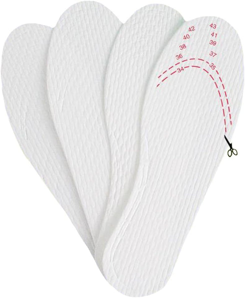 5/10/20 Pairs Disposable Breathable Thin Insoles Barefoot Insoles for US Size 6-9 (5 Pairs)...