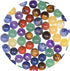 140pcs 7 Chakra Natural Stone Round Beads Crystals Energy Healing Genuine Real Stone DIY Charm Smooth Beading for Bracelet Necklace Earrings Jewel...