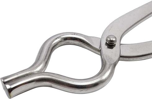 Stainless Steel Pakkad-Big, 1 Pcs, Modern, Silver, 10.4 x 2.2 x 0.2 Inch, Food Tongs...