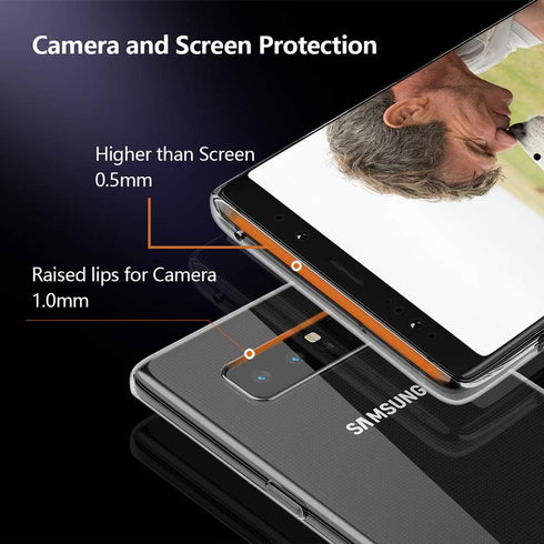 Galaxy Note 8 Clear Case, Slim Thin Soft Skin Silicone Flexible TPU Gel Lightweight Anti-Scratch Shockproof Protective Cases Cover for Samsung Gal...