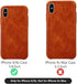 TOOVREN for iPhone X Leather Case Protective Ultra Thin Vintage Anti-Slip Grip Shell Hard Back Cover for iPhone X /10 5.8'' Brown...