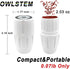 Grinder, 2-in-1 Grinding & Storage Design-Suitable for Home, Outdoor & Kitchen Use (White)...