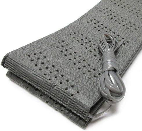 Grey Universal Steering Wheel Cover Lace-On Cushion Grip Accessory Auto Vehicle...
