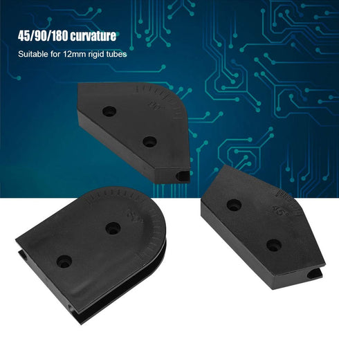 Water Cooling Bending Kit, 3pcs 12mm OD 45/90/180 Degree Acrylic Hard Tube Bending Tool Set, Tubing for Computer Water Cooling System...