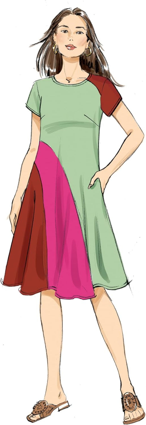 Butterick Misses' Flared Pullover Dress Sewing Pattern Kit, Design Code B6959, Sizes 8-10-12-14-16...