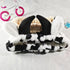 3 PCS Spa Headband Cow Print Ears for Face Washing, Cute Cow Plush Wash Face Elastic Headbands Women Girls Makeup Skincare Bath Head Wrap Kids Cos...