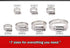 Hose Clamp Kit - 40 Piece 307 Stainless Steel 7 Sizes 6-38mm - Hose Clamps Assortment Pipe Clamp Adjustable - Clamp Assortment Kit, Fuel Line Clam...