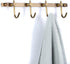 WINCASE Brass Towel Hook Rack, Brushed Brass Wall Hook Rack, Antique Brass Row Hooks with 4 Hooks Rustic Wall Mounted...