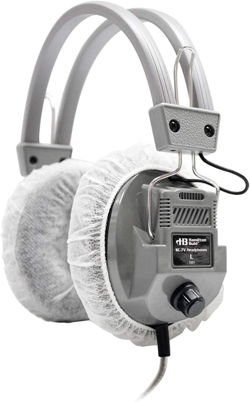 HamiltonBuhl - HECHYGENX45 HygenX Sanitary Ear Cushion Covers for Over-Ear Headphones & Headsets - 50 Pair...