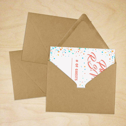 A2 Contour Flap Envelopes (4 3/8 x 5 3/4) - 70lb. 100% Recycled, Grocery Bag Brown (50 Qty.) | Perfect for RSVP Cards, Invitations, Announcements ...
