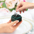 Velvet Ring Box, Octagon Velvet Jewelry Ring Box Storage 3 Slots Ring Holder Box for Proposal, Engagement, Wedding Ceremony (Green)...