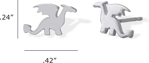 Boma Jewelry Sterling Silver Dragon Stud Earrings...