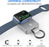 i.VALUX 2000mAh Portable Keychain Charger for Apple Watch Series 9/8/7/6/5/4/3/2,Wireless Travel iwatch Charger USB C Charging Cable Smart Power B...
