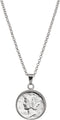 American Coin Treasures Silver Mercury Dime Silvertone Coin Pendant with 18" Cable Chain Necklace, Genuine and Elegant Keepsake Jewelry for Women,...